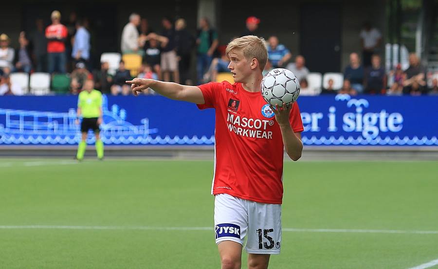 Foto:Ulla Myrhøj
Gustav Dahls si kamp for Silkeborg IF med Fc Helsingør