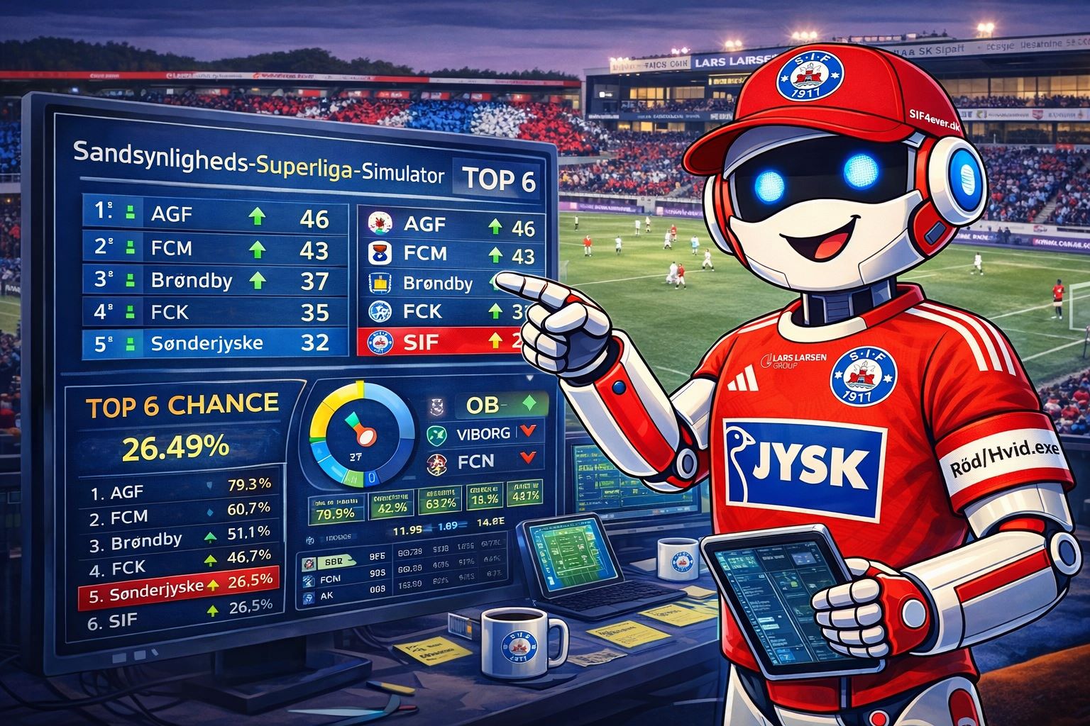 Algoritme-Olé fra Søhøjlandet analyserer: Sådan kan SIF snige sig i top-6